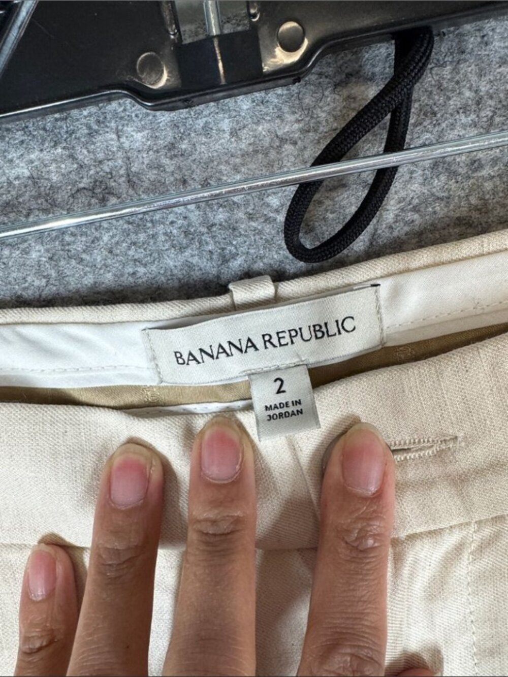 Banana Republic Linen Blend Wide Leg Pants Cream Size 2 Quiet Luxury Miinimalist - Picture 9 of 12